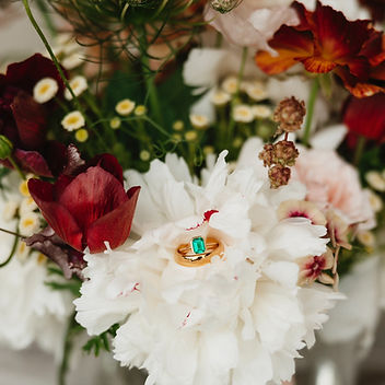 handmade wedding floral arrangement