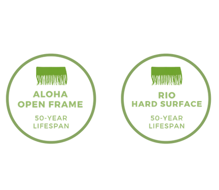 synthetic thatch installation methods for rio and aloha hardroof and open frame thatch ins