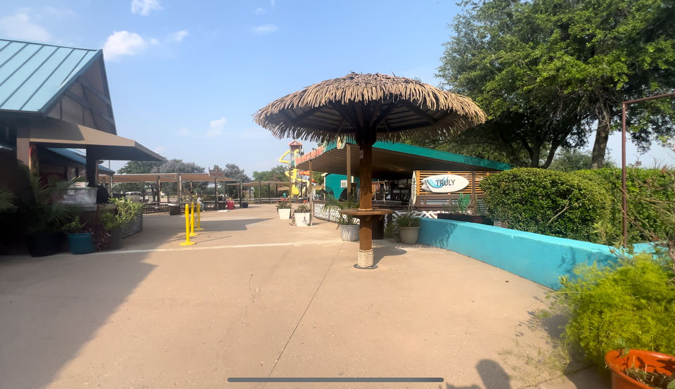 Custom-designed tiki huts for California theme park attractions