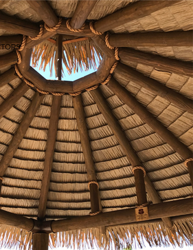 Techo de paja sintética para patio de lujo en Texas y sus alrededores