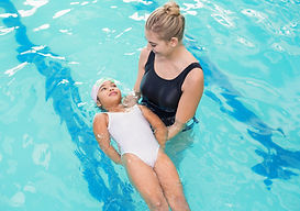 One on one swimming lessons, mobile swim instructors come to your house