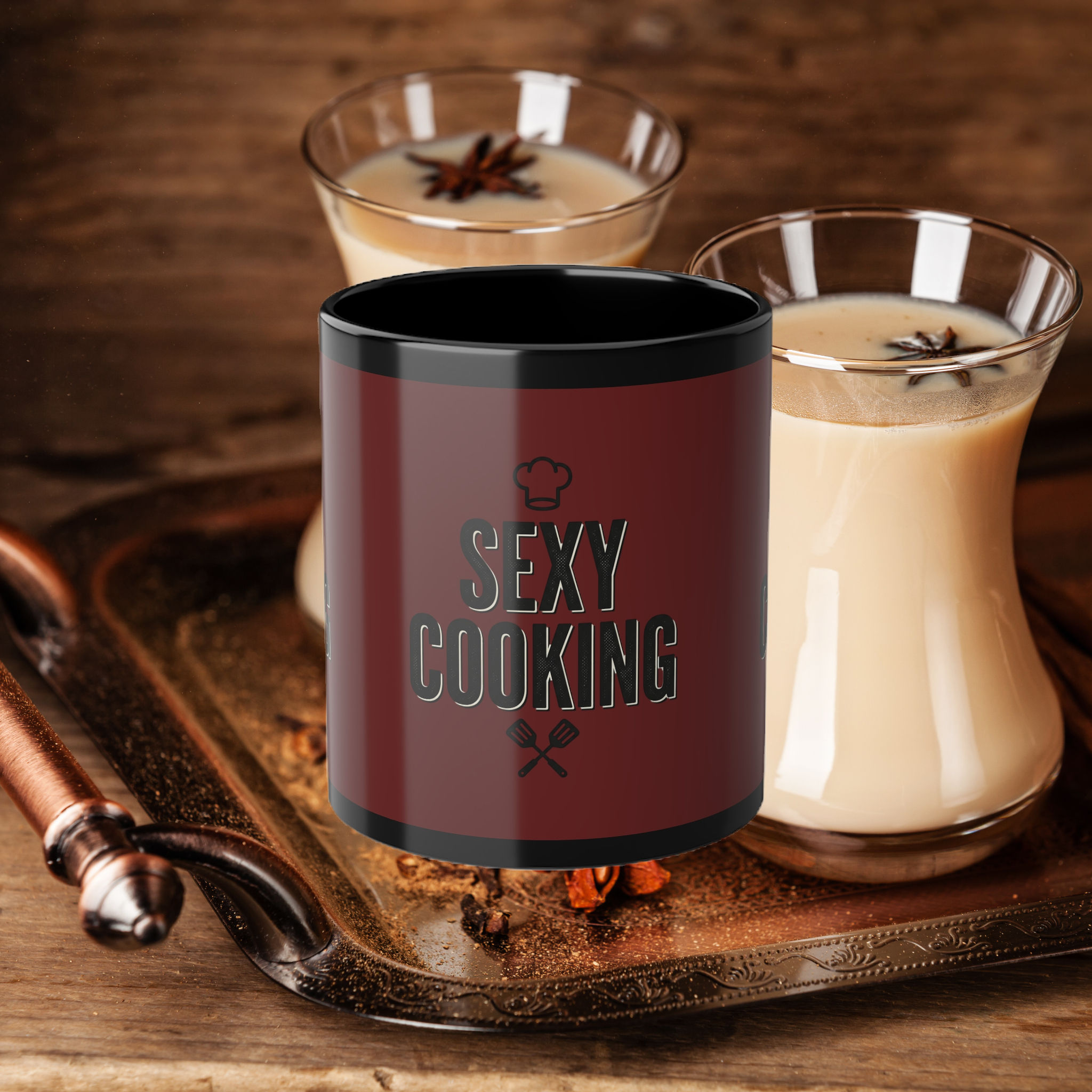 "SEXY COOKING" branded mug- Wrap your hands around a warm cup and a little desire
