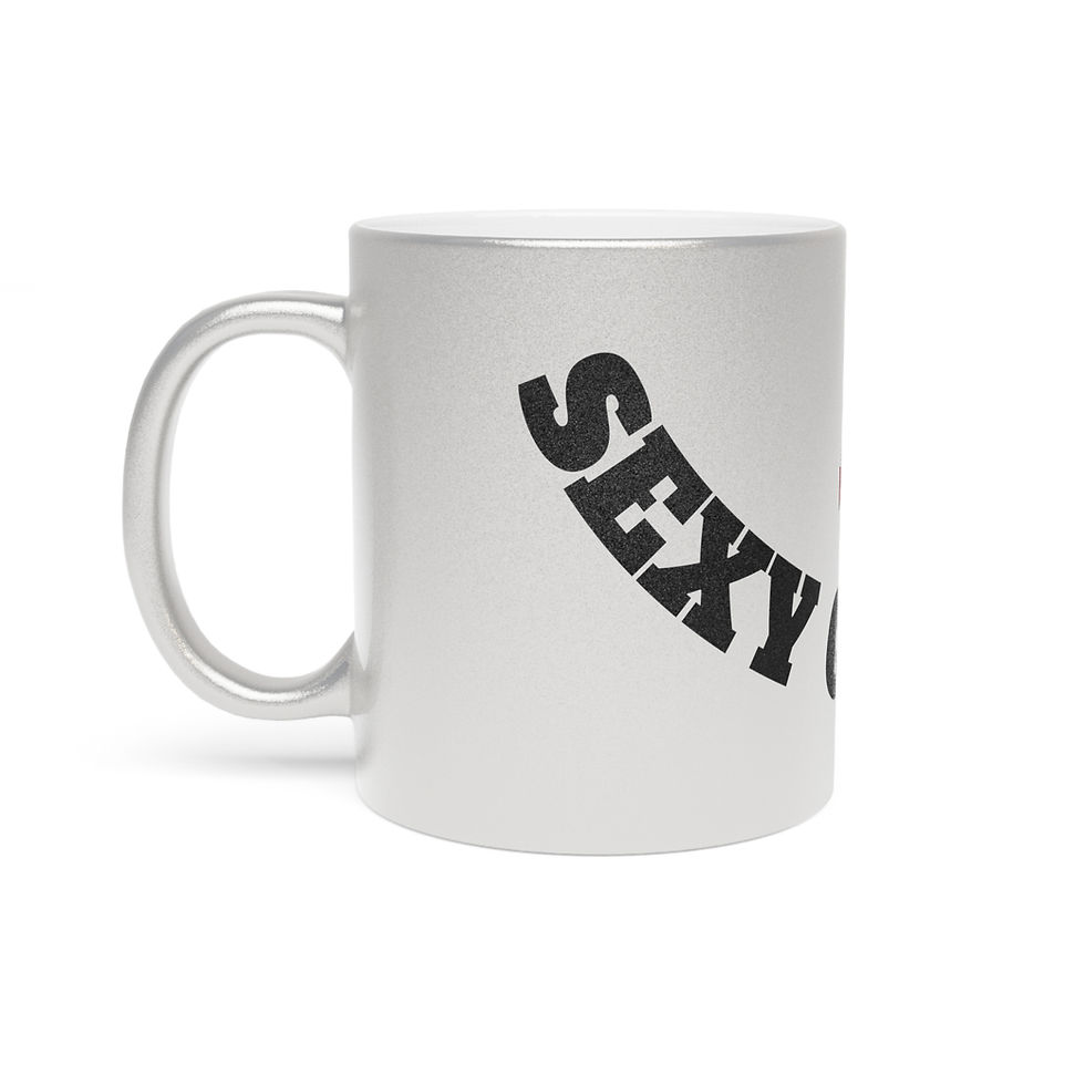 Thumbnail: "SEXY COOKING" brand Mug (Silver/Gold)-Wrap your hand around a warm cup of tea.