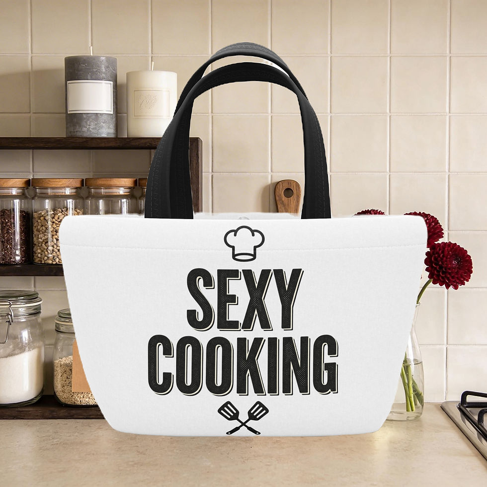 Thumbnail: "Sexy Cooking" Kitchen Lunch Bag -Let the bag seals itself with a gentle click.