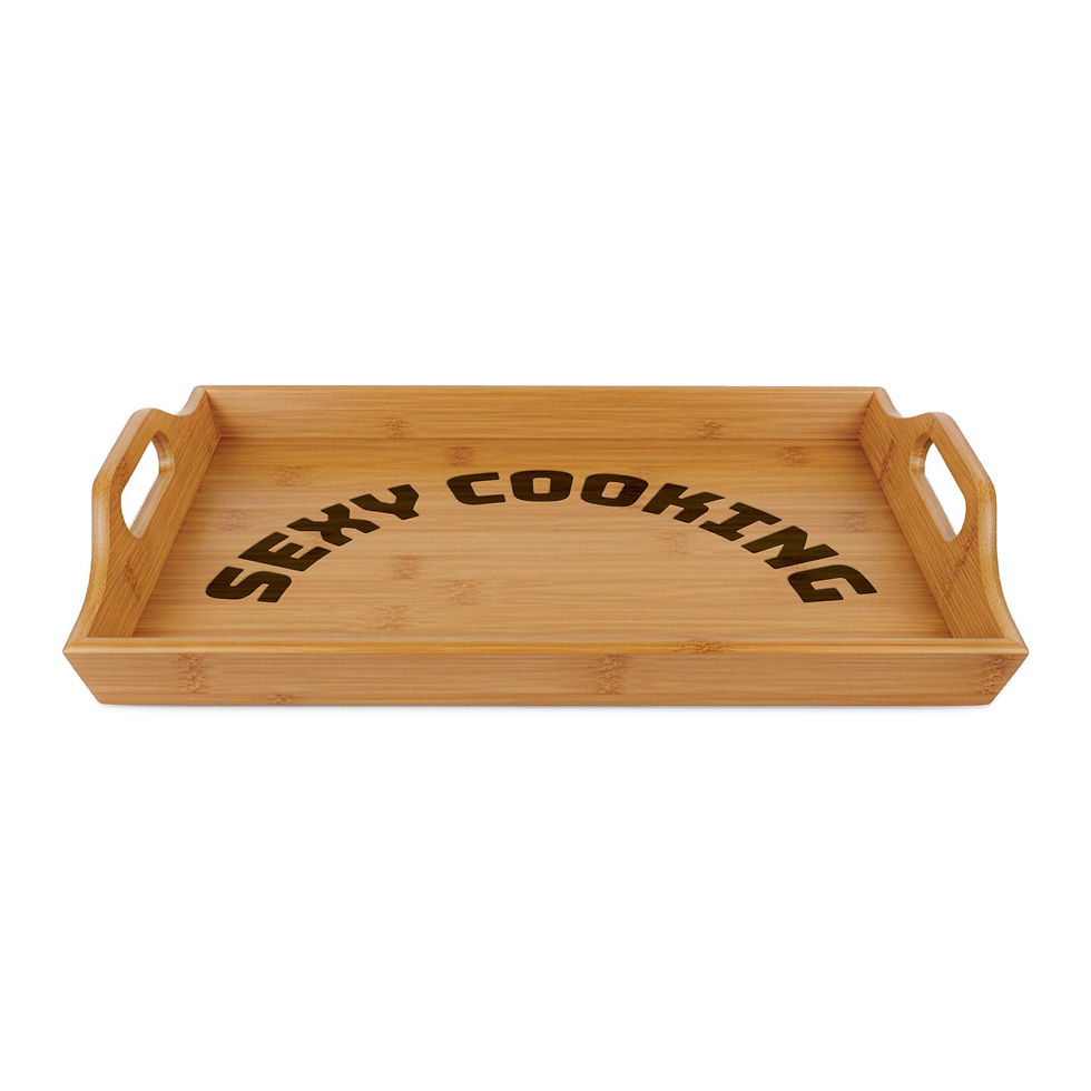 Thumbnail: “Sexy Cooking”Engraved Bamboo Tray -Perfect for everyday prep-serve with a touch