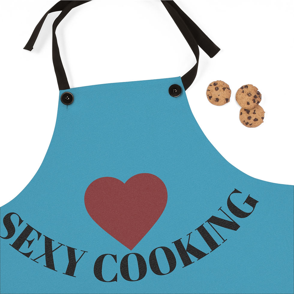 Thumbnail: "SEXY COOKING" Branded Apron- soft, graceful, and full of charm for cooking.