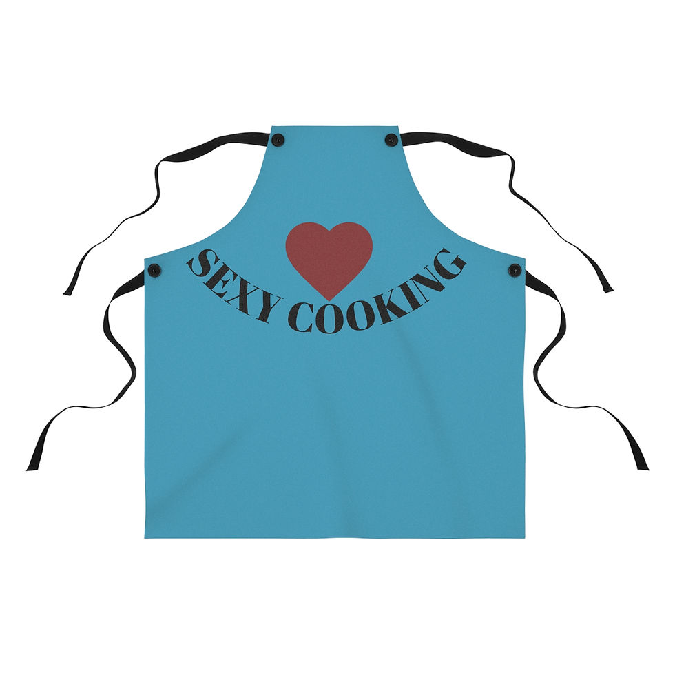 Thumbnail: "SEXY COOKING" Branded Apron- soft, graceful, and full of charm for cooking.