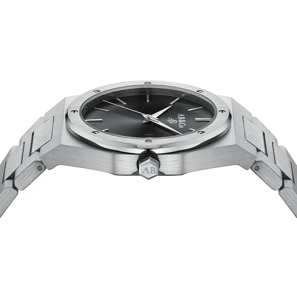 תמונה ממוזערת: שעון כסוף & שחור - Mayfair