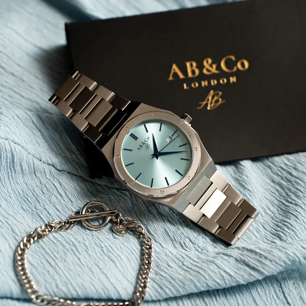 תמונה ממוזערת: שעון כסוף & כחול טיפאני