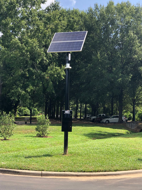 Solar powered wireless Axis Camera