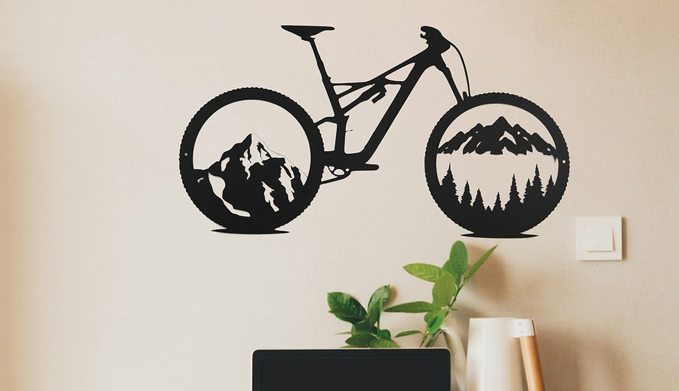 Thumbnail: Bike home decor metal