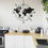 Thumbnail: modern wall art of world map and compass round the globe