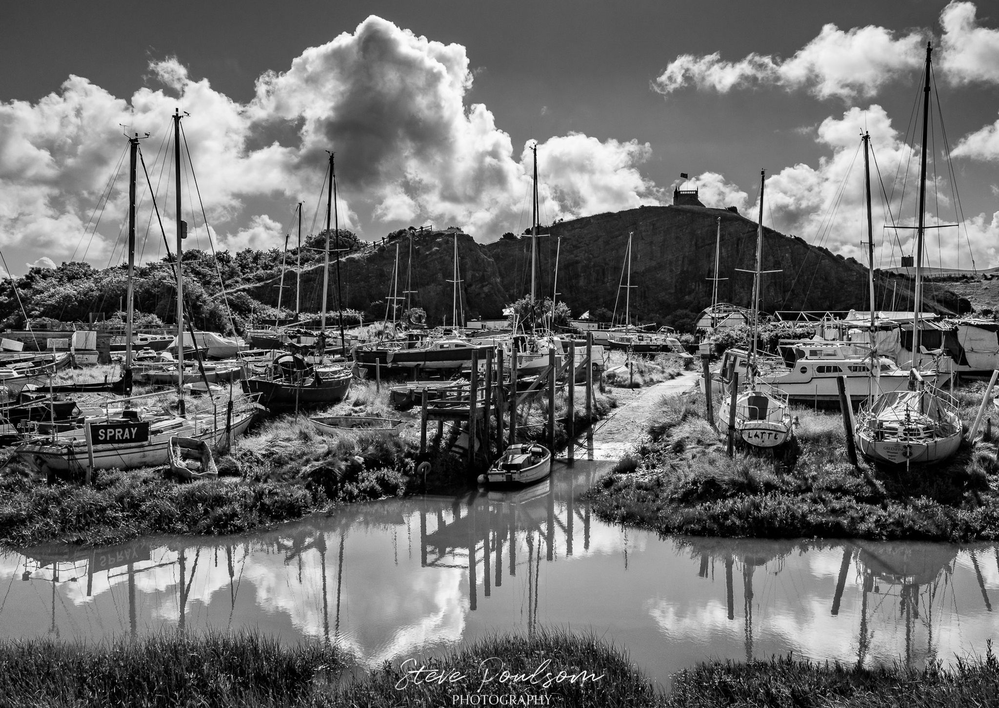 #291 Uphill Boat Yard Monochrome