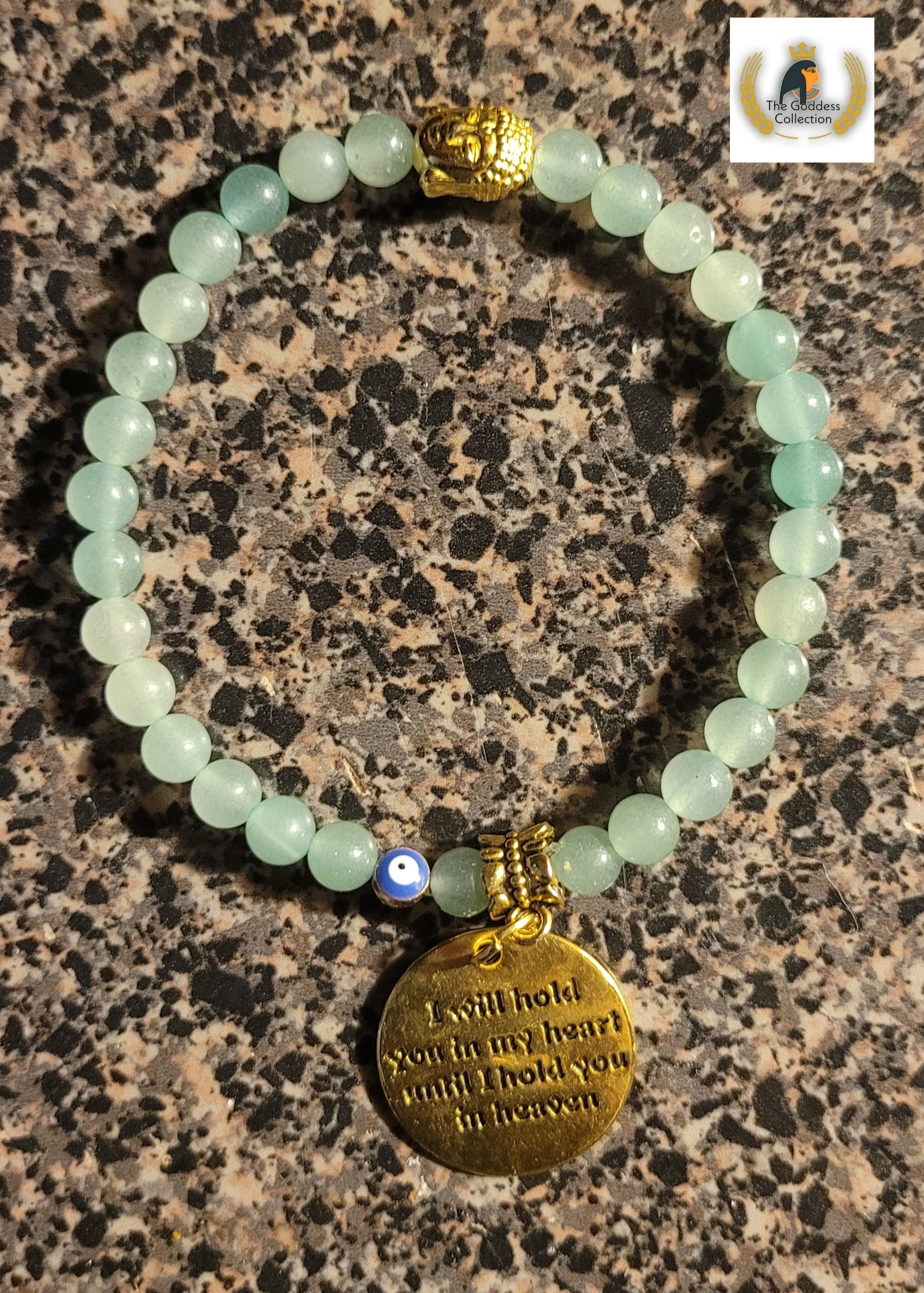 Green Aventurine 6mm Buddha Bracelet