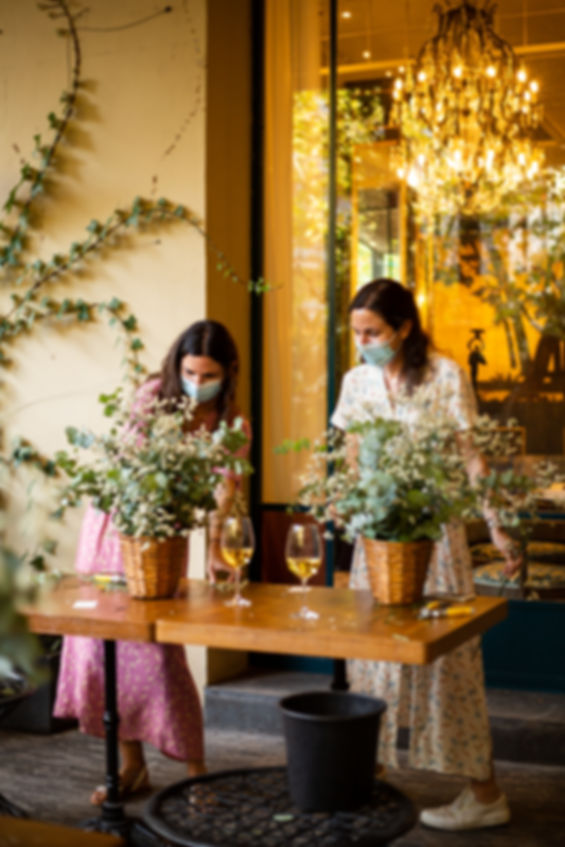 Taller de cesto de flores