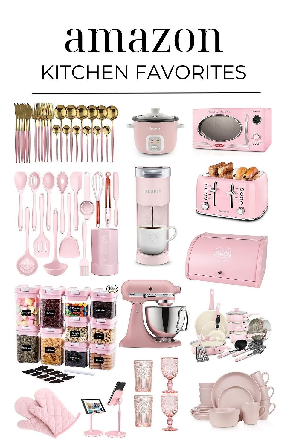 🌸Amazon’s Best-Selling Pink Kitchen Essentials for a Dreamy Aesthetic🌸