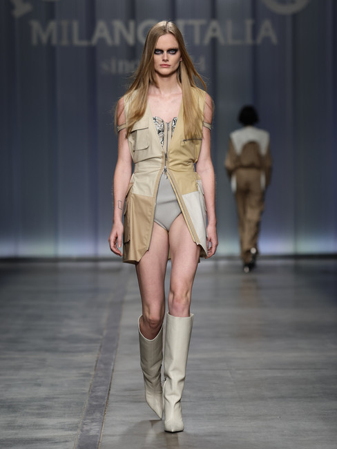 Iceberg Spring Summer 2024 Collection. Milan, 20 September 2023 MFW SS24 Milan Fashion Week