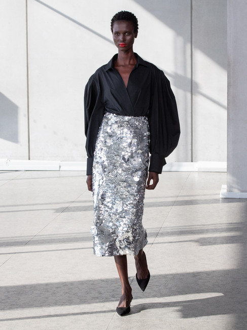 Carolina Herrera Spring Summer 2024 Collection. Whitney Museum of Art, New York 12 September 2023 NYFW Ready to Wear