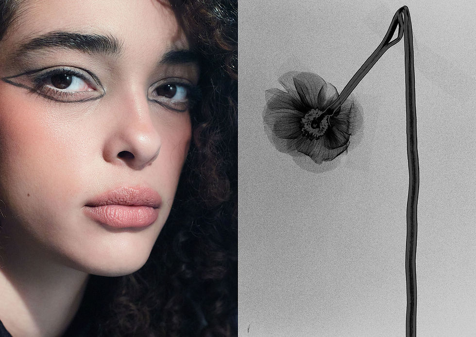 Beauty Editorial, 5ELEVEN Magazine, Digital, Breast Cancer Survivors, Inspiration, Makeup, Eliana Orly, Photography, Erez Sagag, Flowers, Paint,