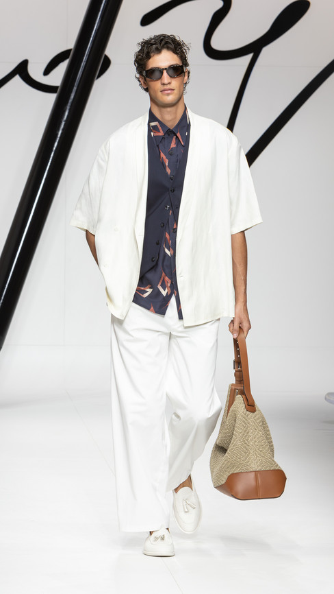 Giorgio Armani Men's Spring Summer 2024 Collection. Milan, 20 June 2023. 5ELEVEN Magazine