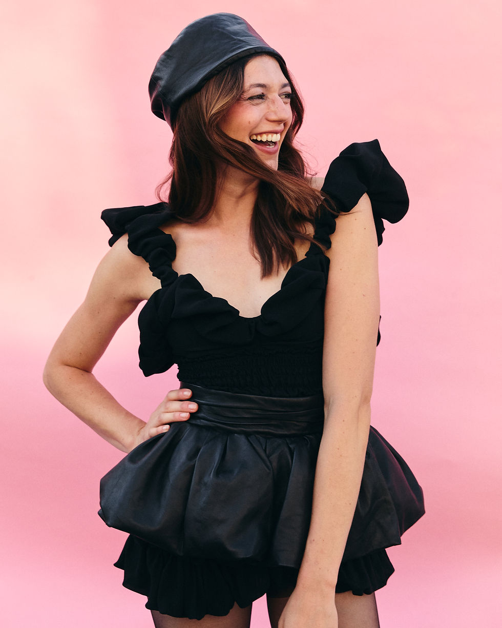 Jasmine Blackborow, Front Row, Hēdoǐne, Chloe, Stella McCartney, Mithridate, Louis Vuitton, Patrick Macdowell, Adeline Lee, Margarett Howell, Wolford, Dinosaur designs, 5Eleven Magazine, actor, The gentlemen, Pride and Prejudice