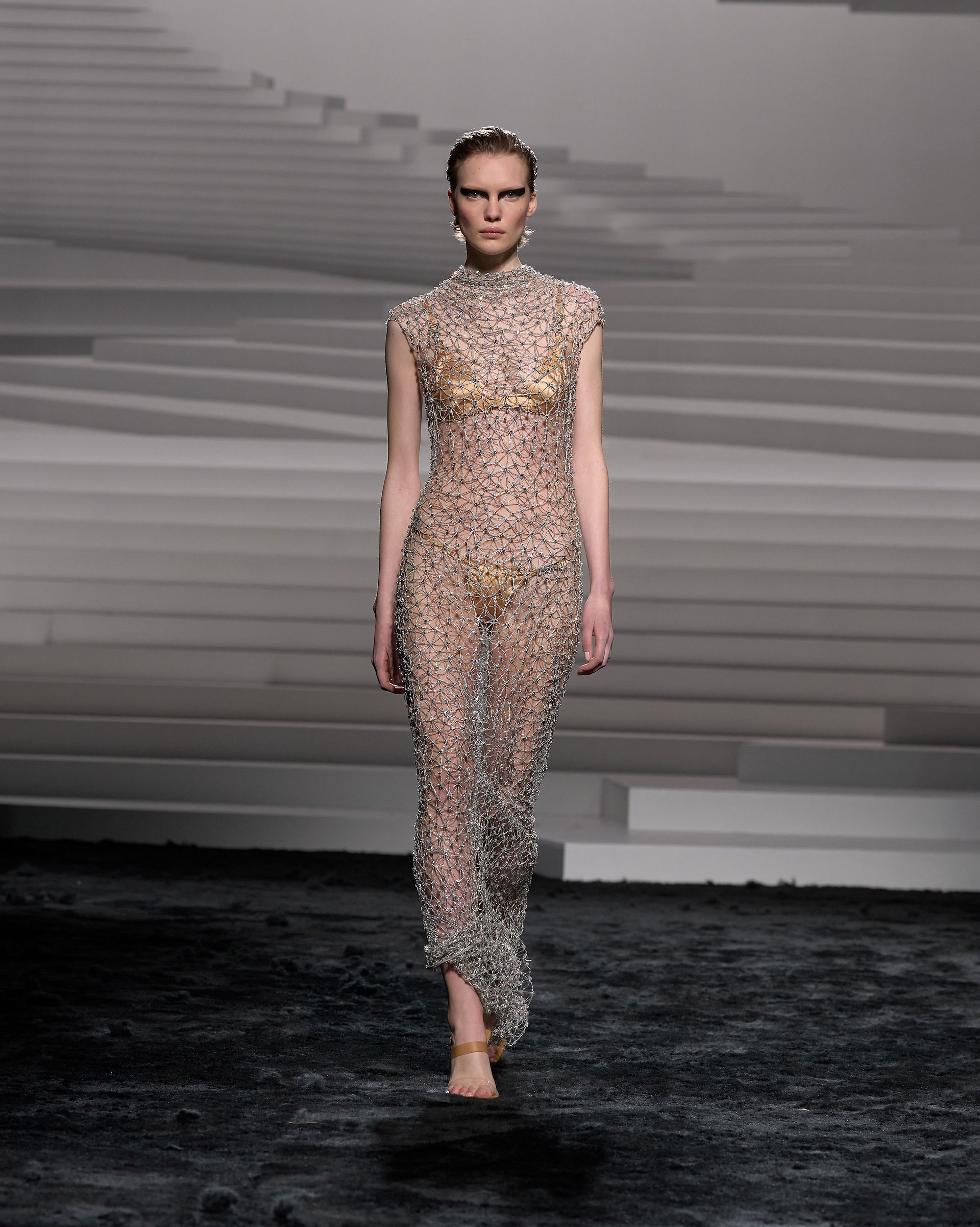 Versace Fall Winter 2024 Collection. Milan Fashion Week, 22 February 2024