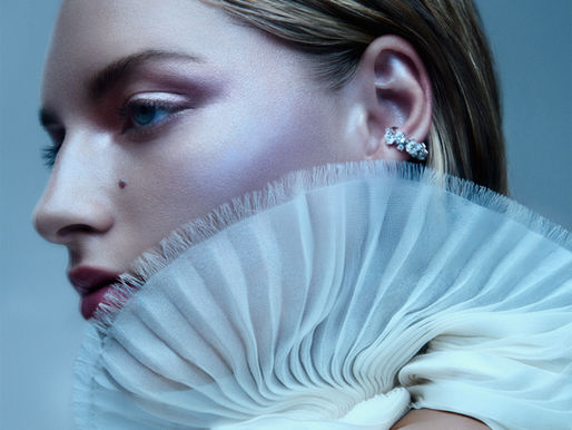Beauty Editorial Corals by photographer Phillip Papadis and Makeup Artist Larissa McLaren with products from CHANEL, MAC Cosmetics, Redken, Suratt, Shiseido, Dior Makeup