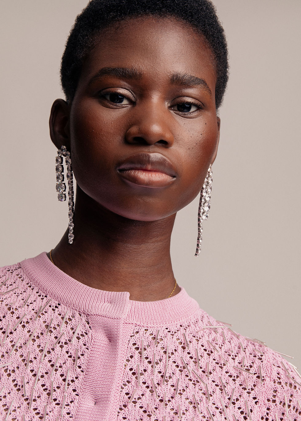 Nigerian Model Mayowa Adagunduro for 5ELEVEN Magazine Faces of Fashion. Shot by Edwin S Freyer and styled by Tasha Arguile with fashion from Hermès, Diesel, David Koma and CompletedWorks