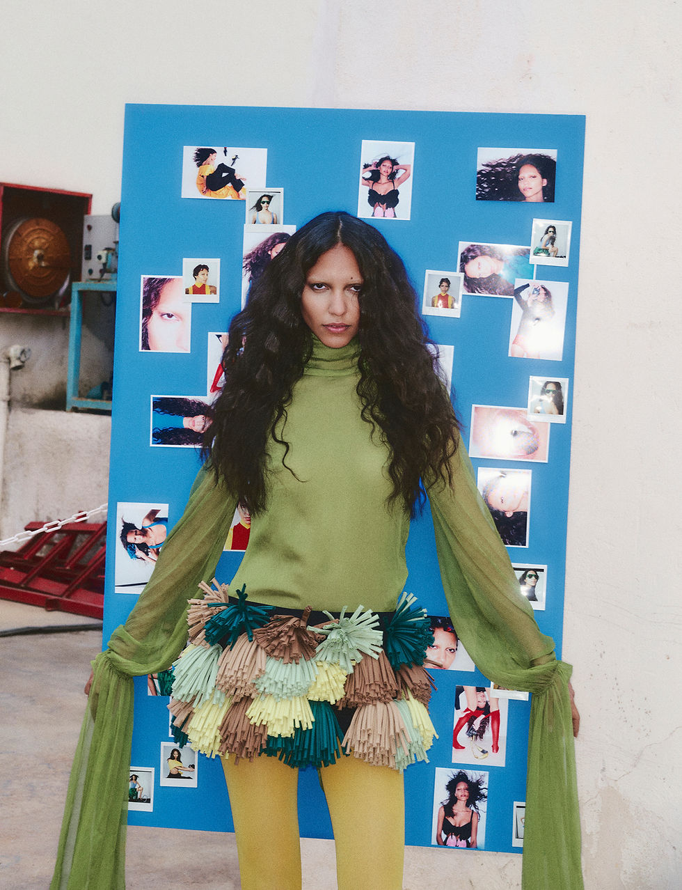 Fashion Editorial. 5ELEVEN Magazine. Johannelys Garcia. Puerto Rico. Ace Models Athens. Photography. Artwork. Maria Magdalinou. Olga Kasma. Video. Eirinaios Baritakis. Loewe, Versace, Alaïa, Bottega Veneta, Xu Zhi, The Row. Markellos Polydorou.