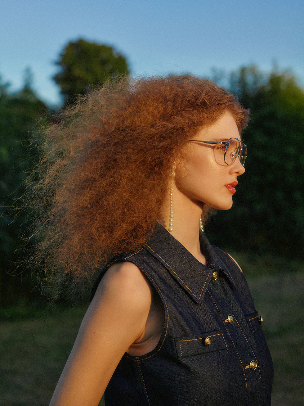 5ELEVEN Magazine Fashion Stories Online Editorials. Maja Rybak Storm models shot by photographer Christopher Fenner and stylist Toni Caroline. Fashion from Louis Vuitton, Sandro, Hai, ROTATE, Huishan Zhang, Joseph, Victoria Beckham and Paul Smith