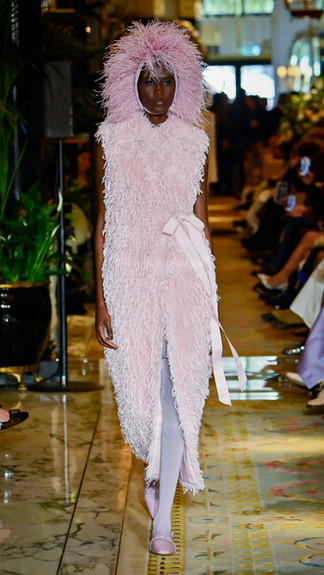 Huishan Zhang Autumn Winter 2025 Collection. The Dorchester, London Fashion Week, February 22nd 2025