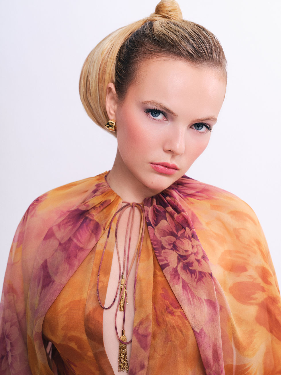 5ELEVEN Magazine Sixties Beauty Edit by Matthew Minton with products from CHANEL, NARS Cosmetics, Merit, Chance Eau Spendide, Rhode, Haus Labs and fashion from Celine, Huishan Zhang, Zimmermann, and Akris