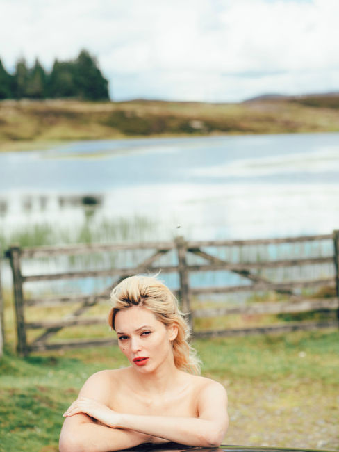 Poet, model and Painter, Solange Smith at Tess Management photographed by Tom Mitchell