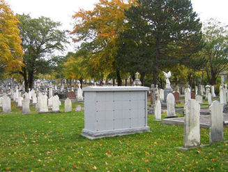 A grey columbarium