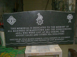 A memorial stone for the mariners of Marystown and surrounding areas