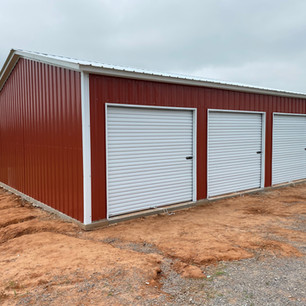 24x35x10 Vertical
(3) 8x8 Roll up doors
(1) Walk in Door