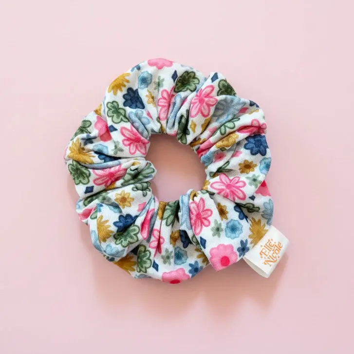 Pink and Green Scrunchie
