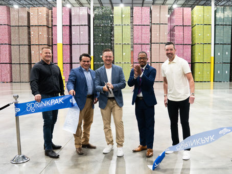 ribbon cutting of drinkpak plant