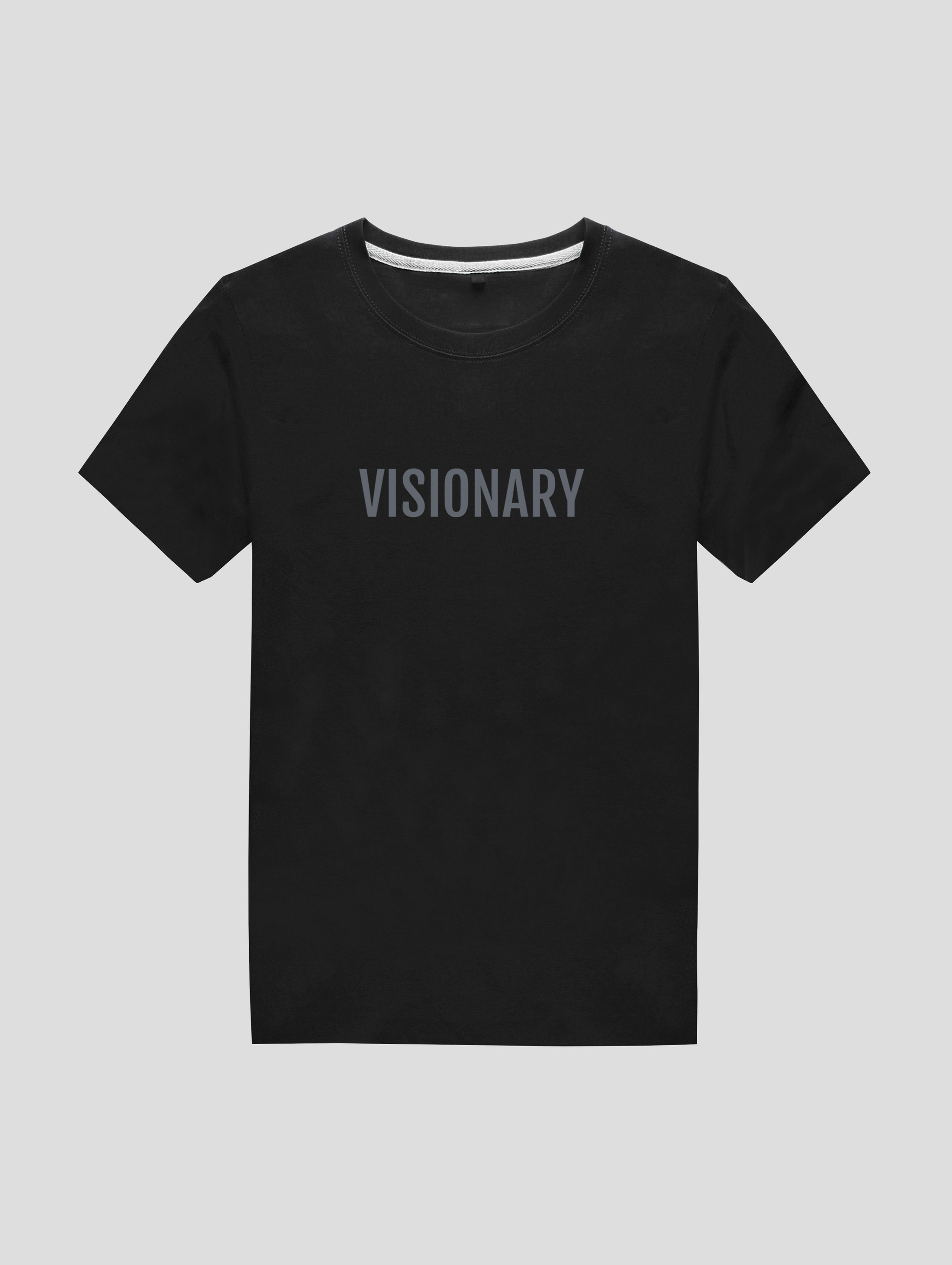 Playera negra de algodon