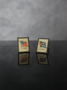 Solidarity Flag Pins - United States and Cuba