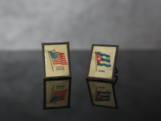 Solidarity Flag Pins - United States and Cuba