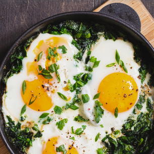 EGGS & SPINACH POT