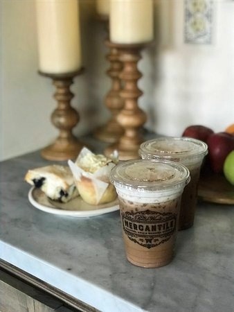 Personalized coffee service, Pioneer Woman Boarding House Hotel amenities, Pawhuska, Oklahoma