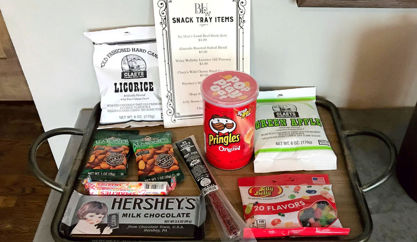 Room Snacks, Pioneer Woman Boarding House Hotel, Pawhuska, Oklahoma