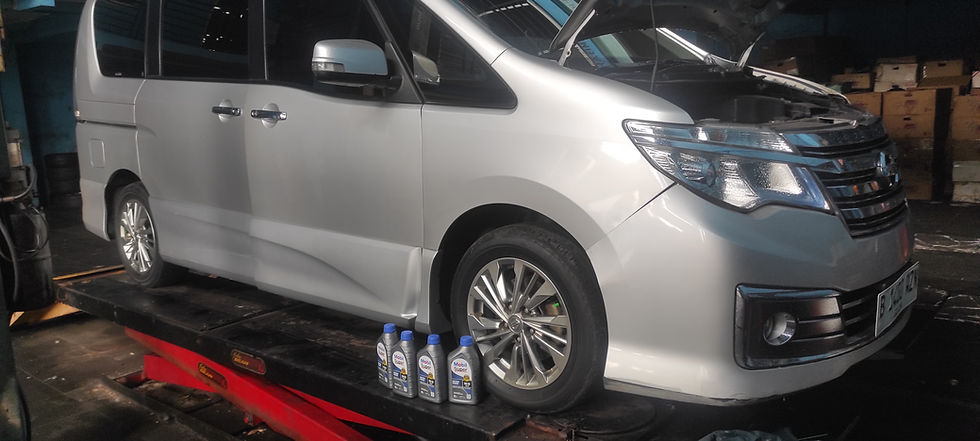 Paket Service Serena 14 Kegiatan  + oli mobil super 5w30 