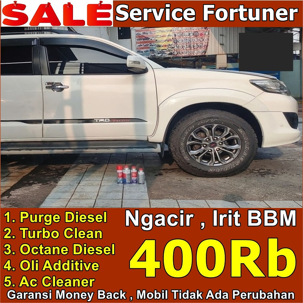 paket service fortuner 5 kegiatan