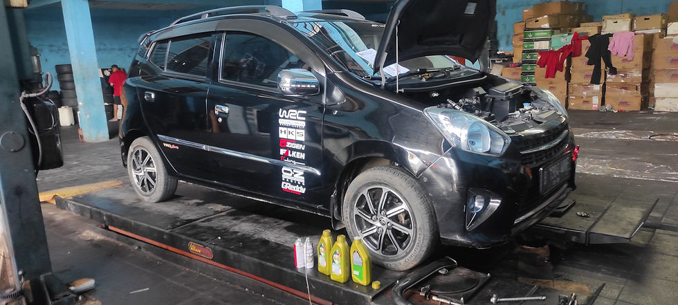harga  Service Ayla 4 Kegiatan  + oli Caltex 5w30