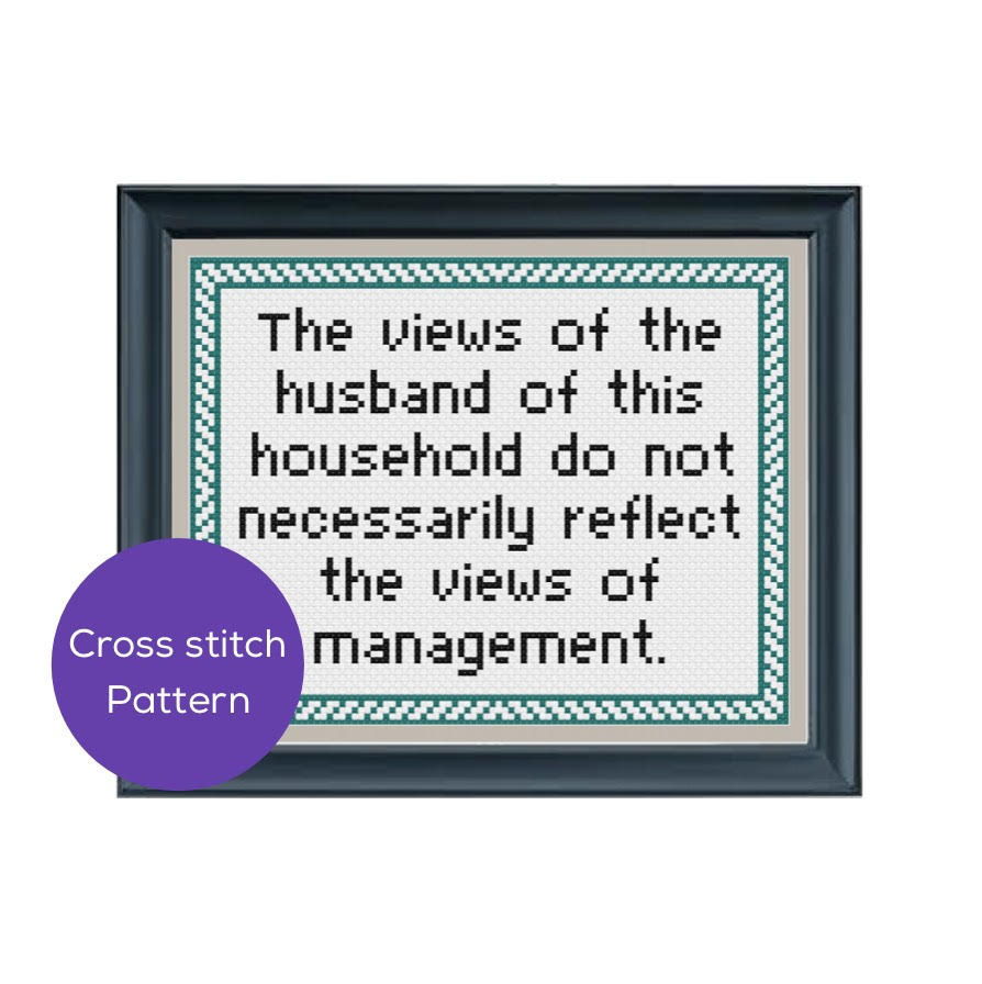 Views of Management Cross-Stitch Pattern