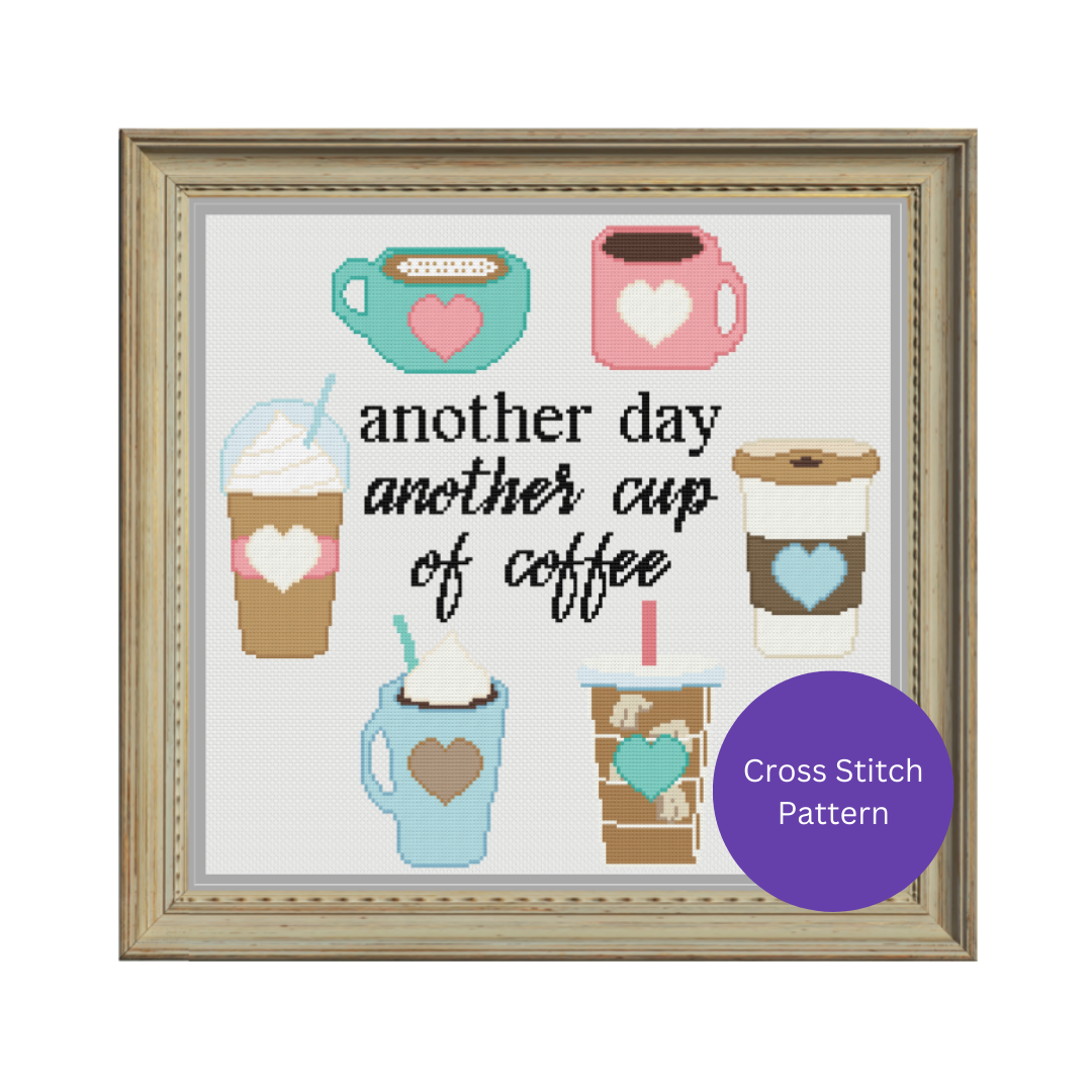 Cup of Coffee Cross-Stitch Pattern