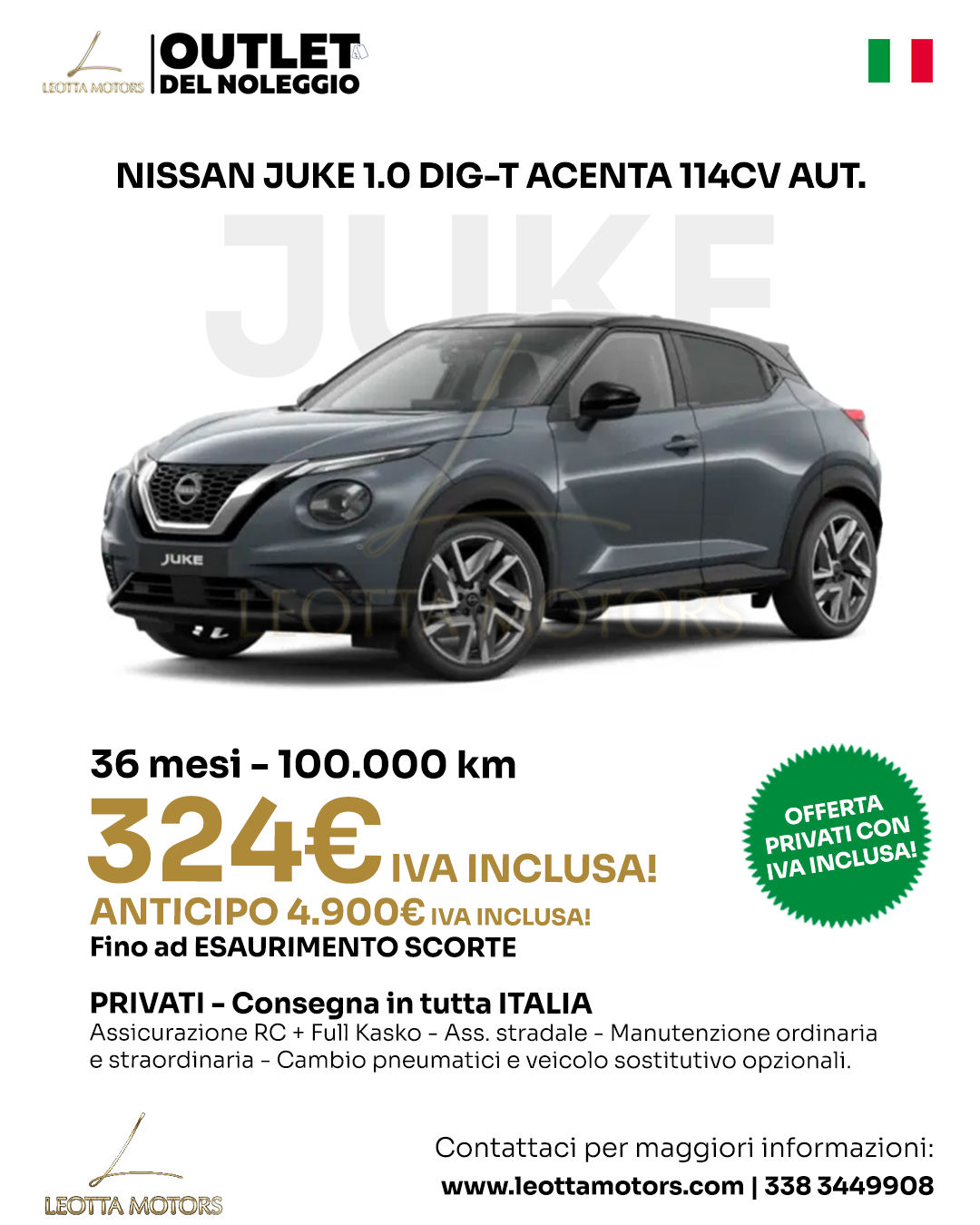 NISSAN JUKE 1.0 DIG-T ACENTA 114CV AUT.